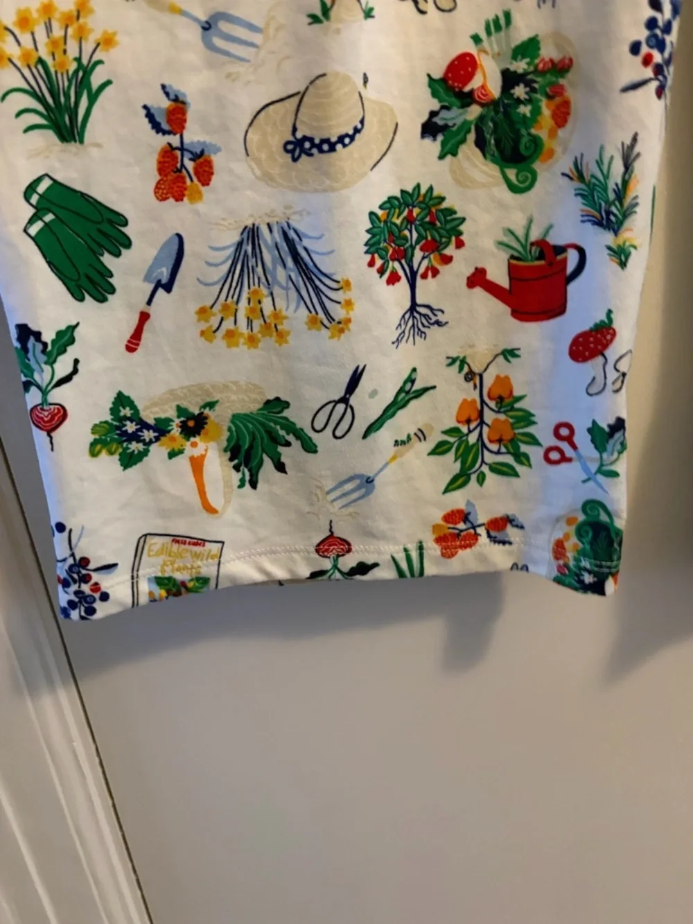 Kate Spade Gardening Icons 2 Piece Top Pant Stretch Knit Pajama Set Size Small